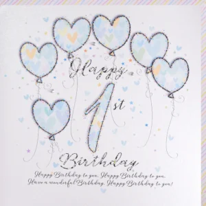 Wendy Jones-Blackett 1st Birthday Card - UP36
