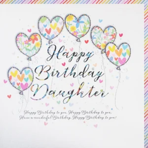 Wendy Jones-Blackett Daughter Birthday Card - UP46