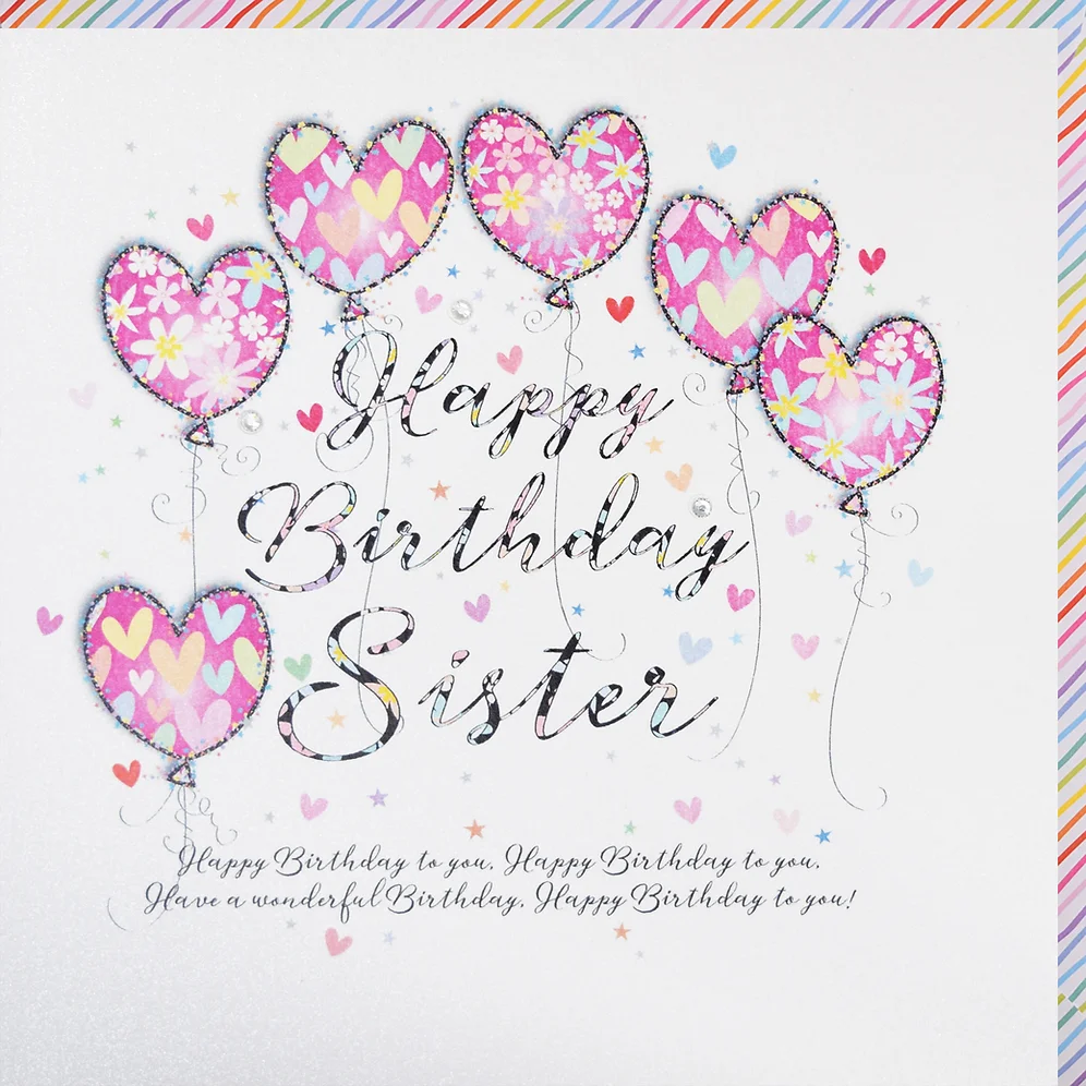 Wendy Jones-Blackett Sister Birthday Card - UP48