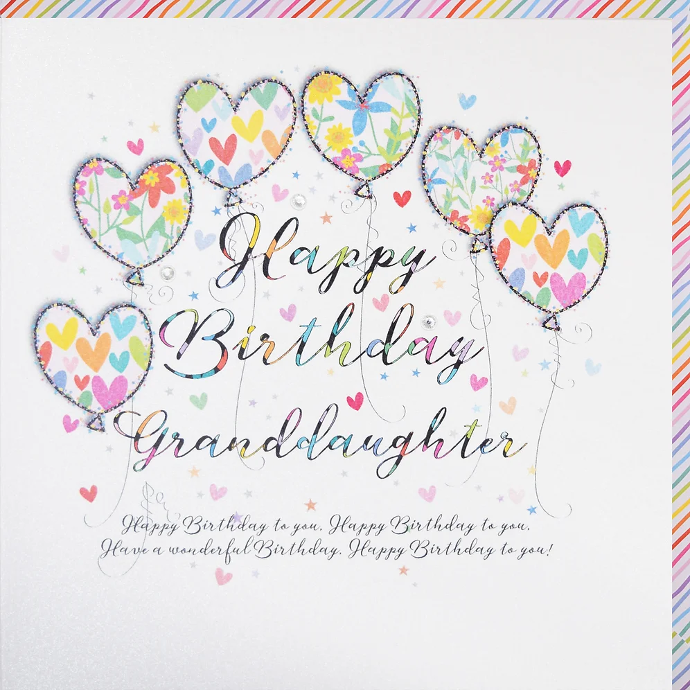 Wendy Jones-Blackett Granddaughter Birthday Card - UP49