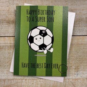 White Cotton Son Birthday Card - D080