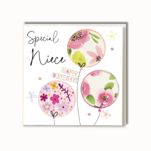 Katie Phythian Niece Birthday Card - FL049