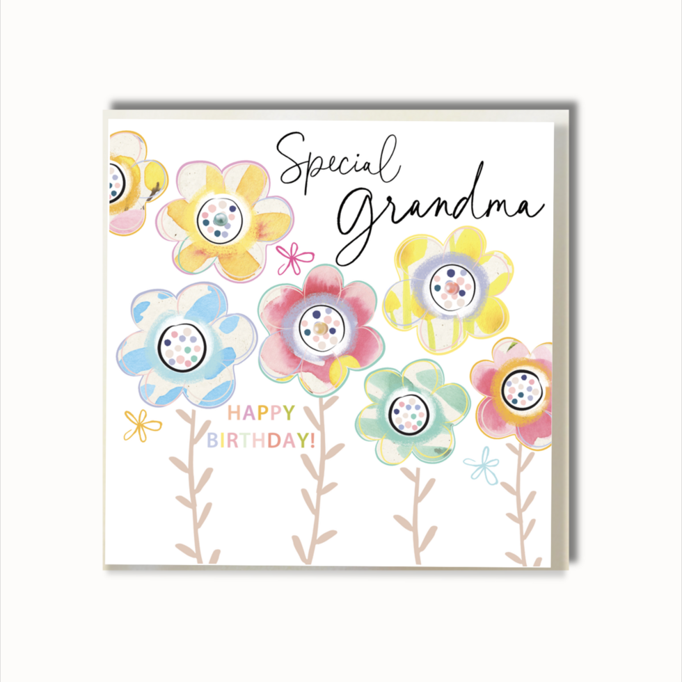 Katie Phythian Grandma Birthday Card - FL051