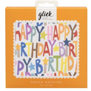 Glick Happy Birthday Paper Napkins - NP03