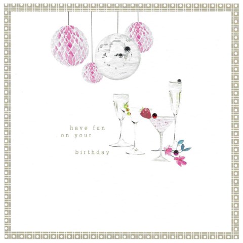 Cinnamon Aitch Cocktails Birthday Card - PH21