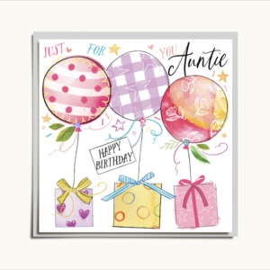 Katie Phythian Auntie Birthday Card - VE050