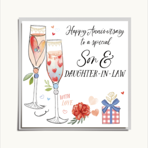Katie Phythian Son & Daughter In Law Anniversary Card - VE079
