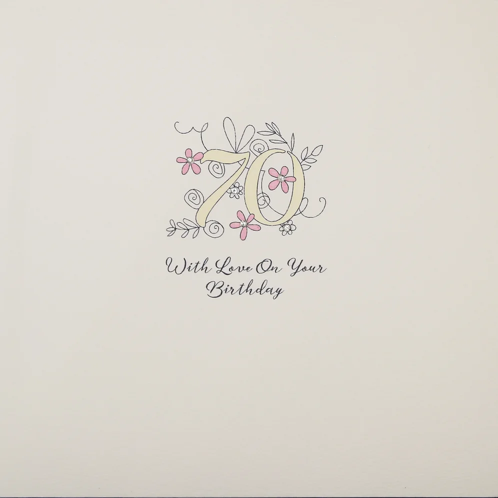 Wendy Jones-Blackett 70th Birthday Card - FL43