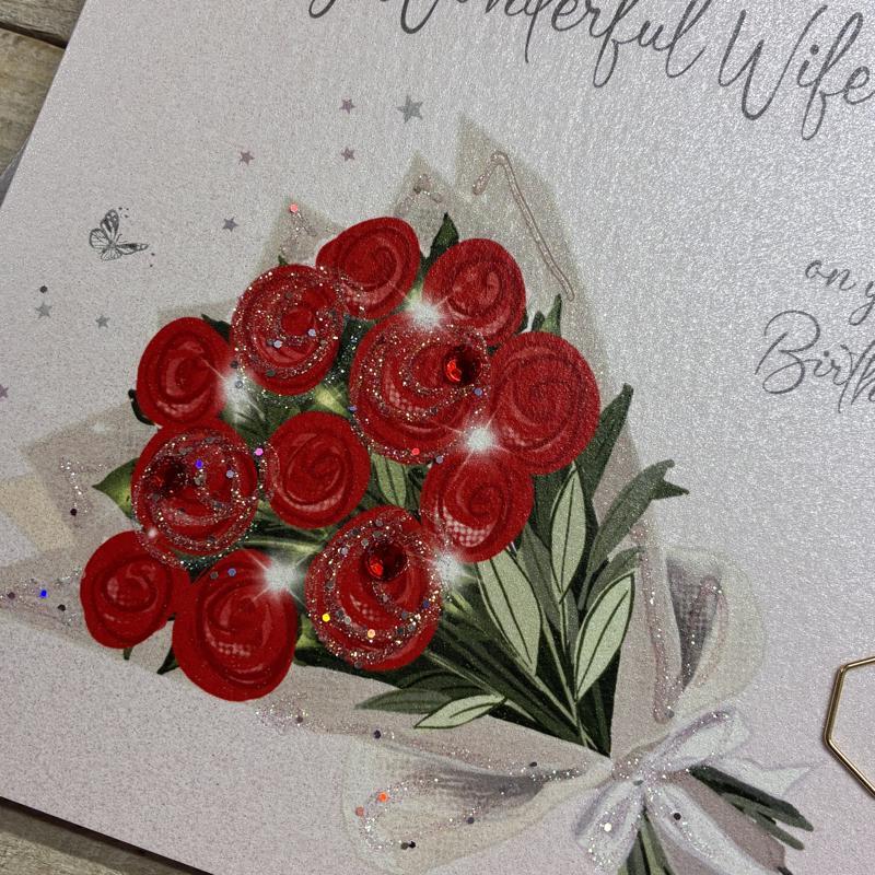White Cotton Wife Birthday Card - XDP68 - Image 2