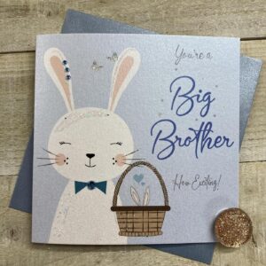 White Cotton You're a Big Brother Card - DP123