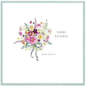 Cinnamon Aitch Bouquet Birthday Card - PHL02