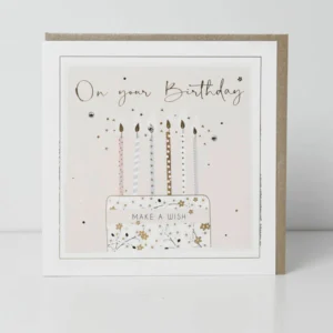 Belly Button Designs Birthday Cake Card - SIGE02