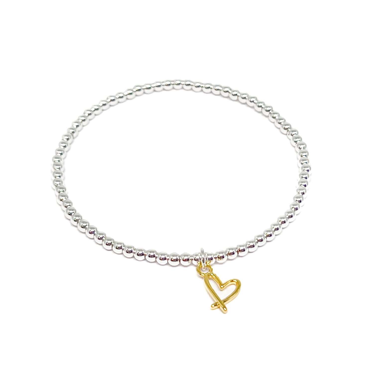 Clementine Cora Silver Plated Heart Bracelet - CR03SP - Image 2