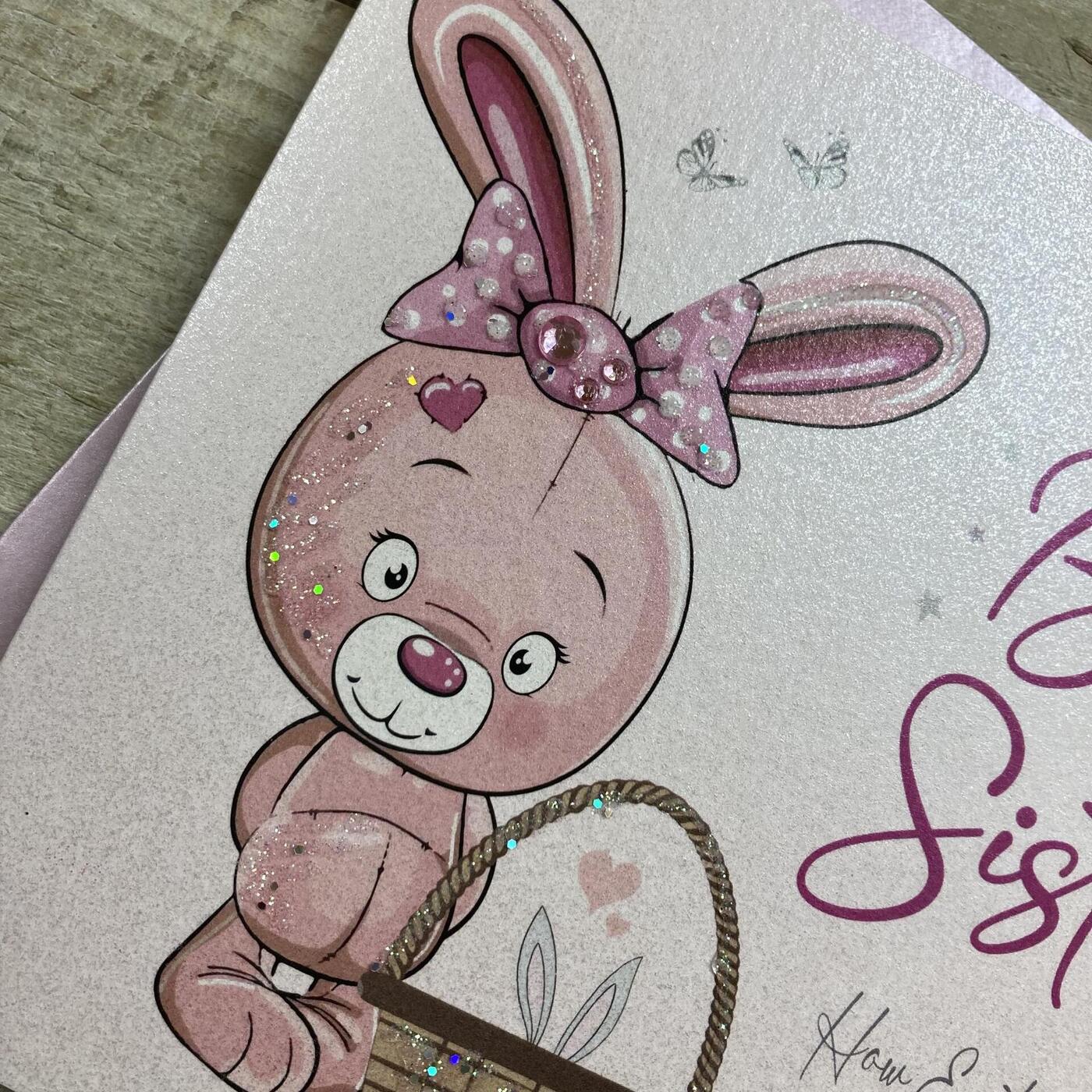 White Cotton You're a Big Sister Card - DP122 - Image 2