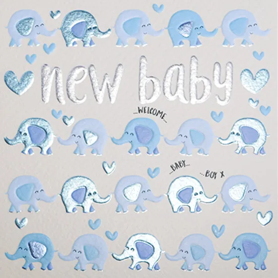 Wendy Jones-Blackett Baby Boy Card - Q1523