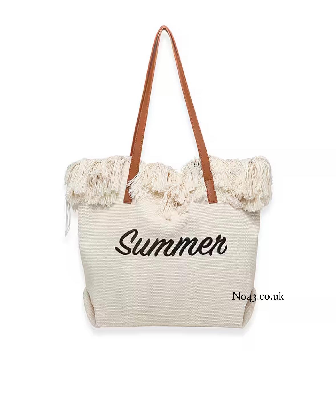 Summer Tote Bag 3199 - Cream