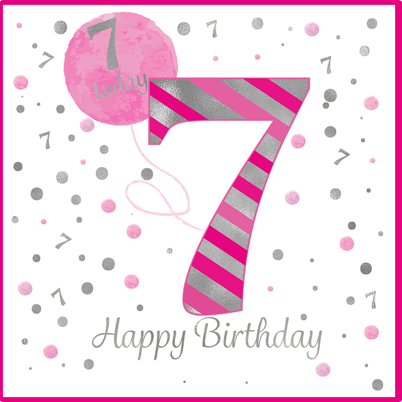 Rush Design 7th Birthday Card - FT14