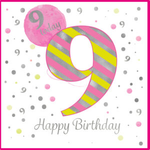 Rush Design 9th Birthday Card - FT16