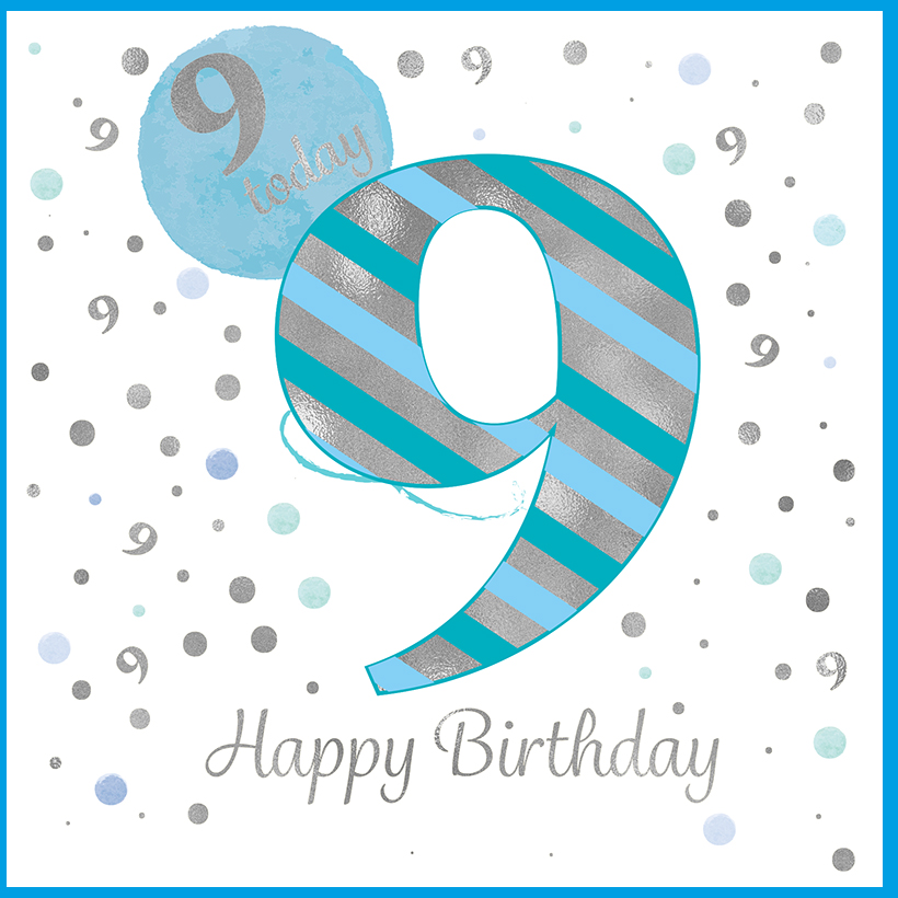 Rush Design 9th Birthday Card - FT26