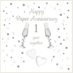 Rush Design First Anniversary Card - FT28