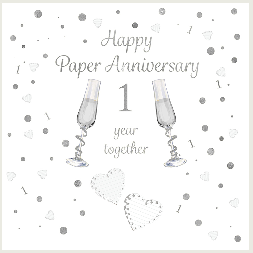 Rush Design First Anniversary Card - FT28