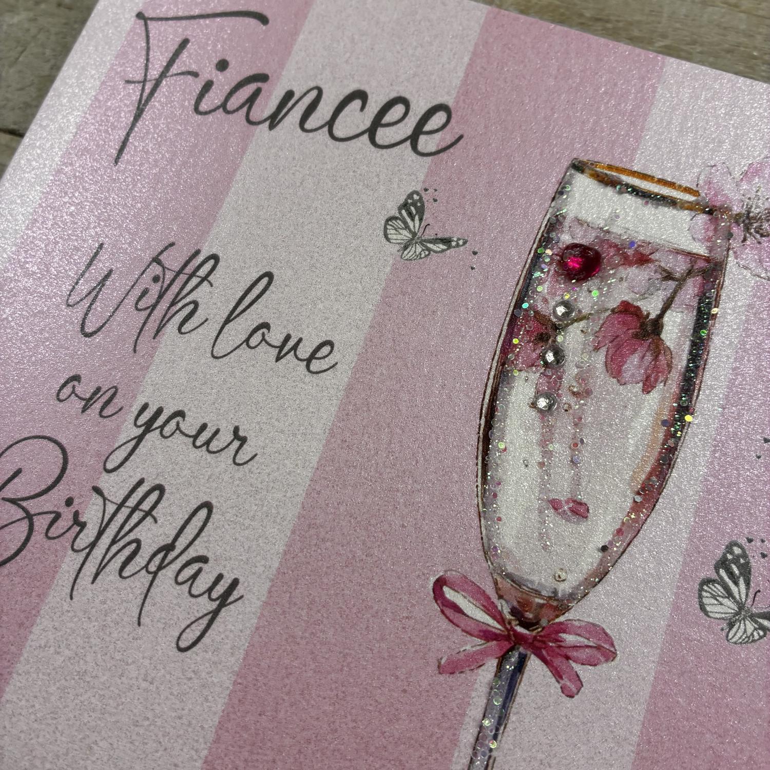 White Cotton Fiancee Card - XDP217 - Image 2