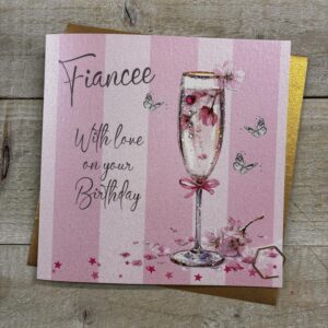 White Cotton Fiancee Card - XDP217