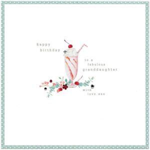 Cinnamon Aitch Granddaughter Birthday Card - PHL28
