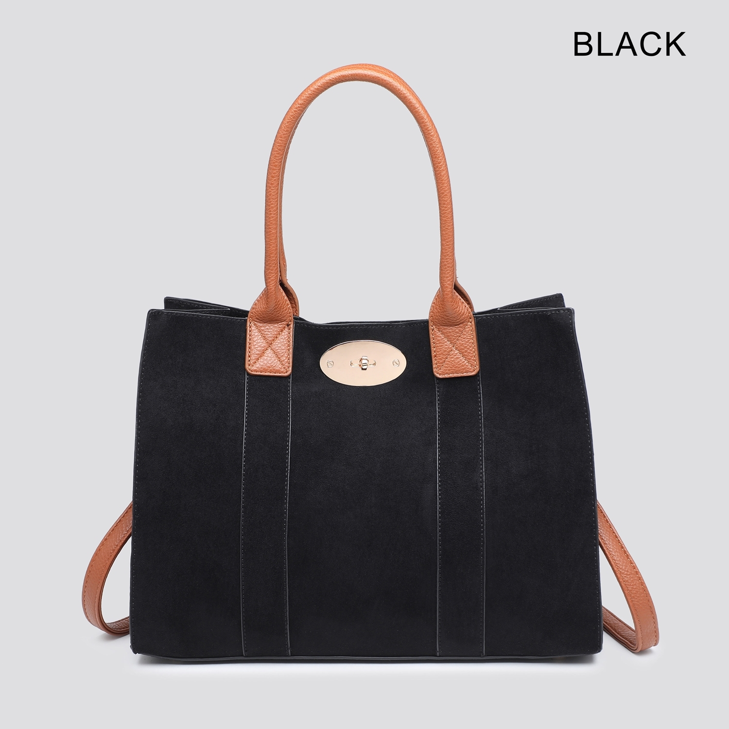 Bayswater (Designer Inspired) Tote Bag 2714 - Brown - Image 8