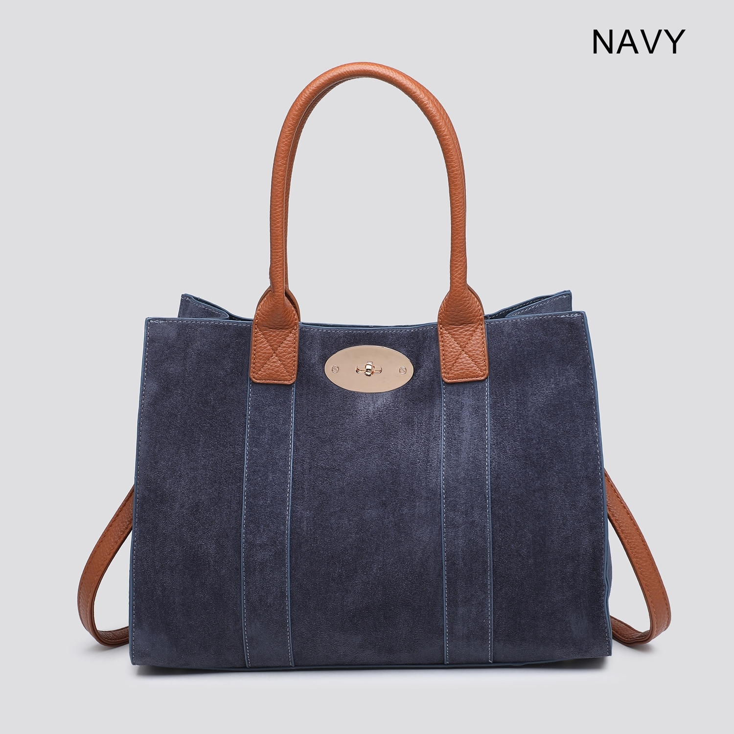 Bayswater (Designer Inspired) Tote Bag 2714 - Brown - Image 4