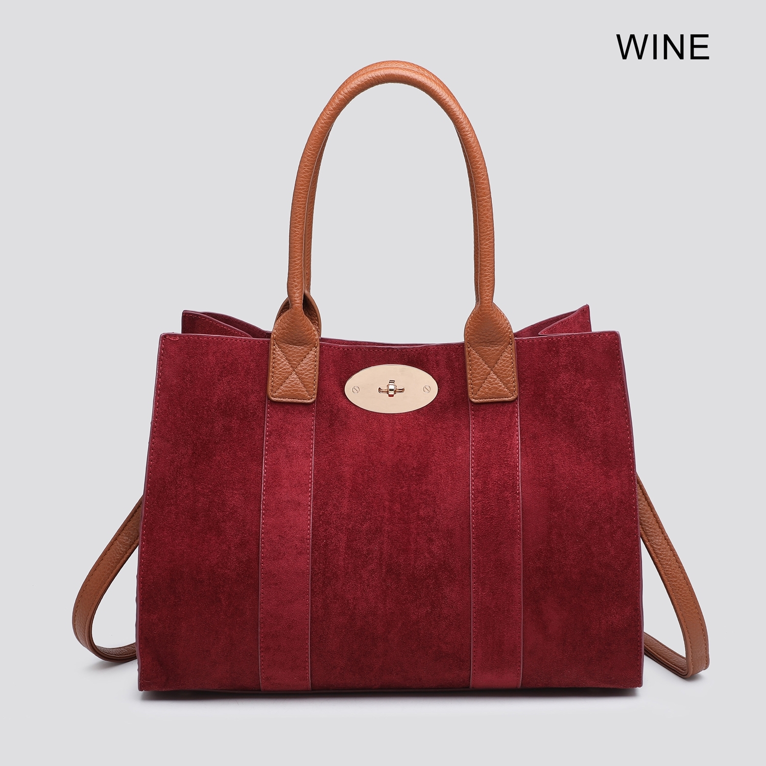 Bayswater (Designer Inspired) Tote Bag 2714 - Brown - Image 9