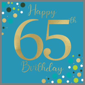 Rush Design 65th Birthday Card - PM008