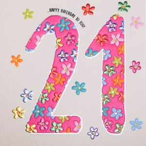 Wendy Jones-Blackett 21st Birthday Card - Q1530