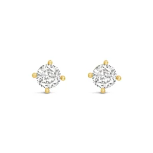 Lanes Gold Plated Cubic Zirconia Small Stud Earrings - A10