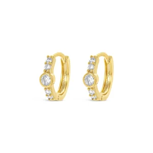 Lanes Gold Plated Hoop Earrings - A24