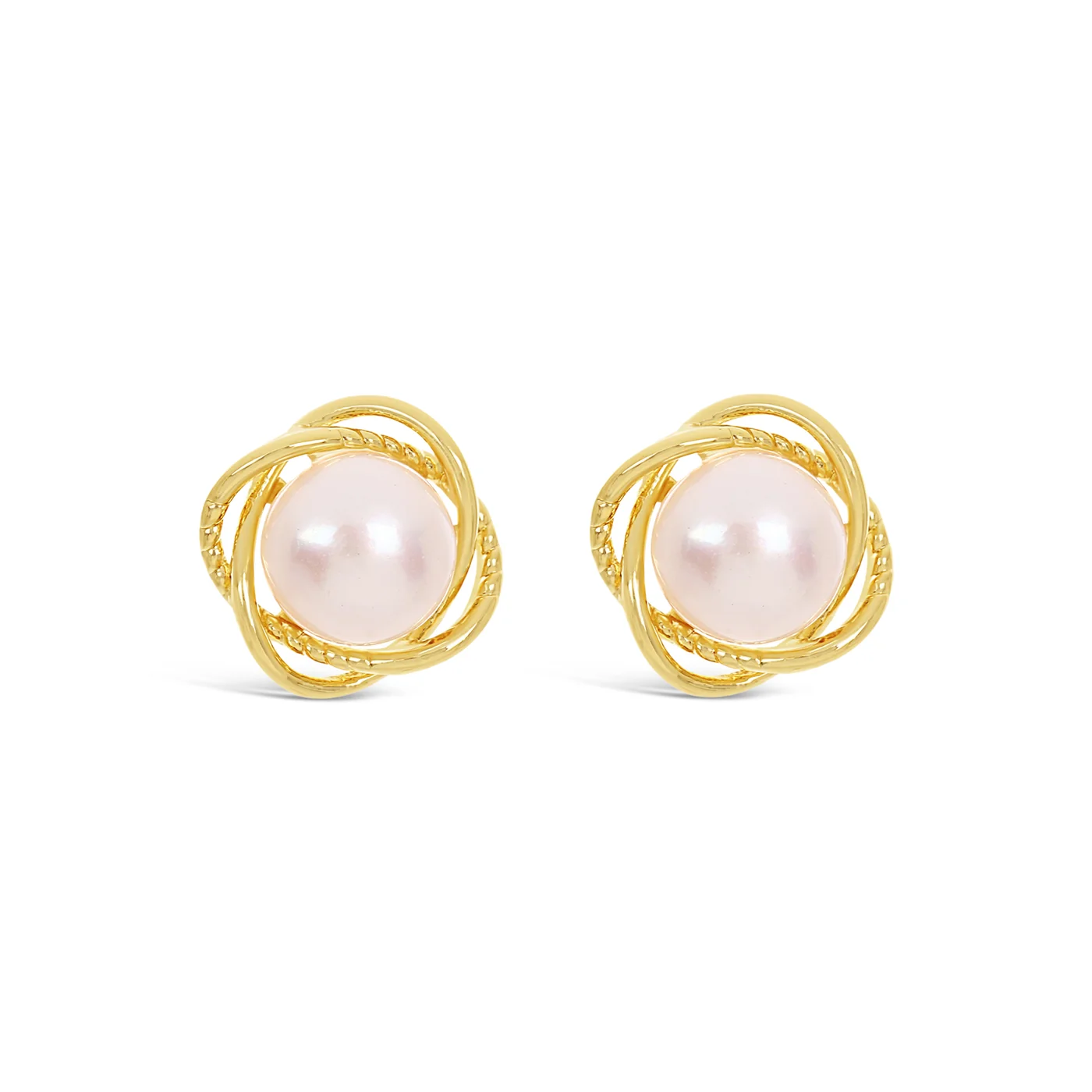 Lanes Silver Plated Pearl Stud Earrings - A35 - Image 3