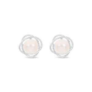 Lanes Silver Plated Pearl Stud Earrings - A35