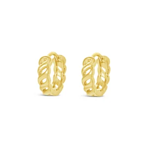 Lanes Gold Plated Hoop Earrings - A42