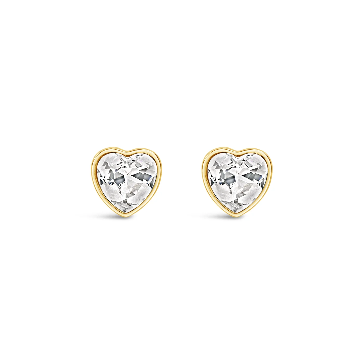 Lanes Heart Gold Plated Stud Earrings - A50