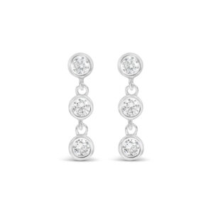 Lanes Silver Plated Drop Earrings - A66