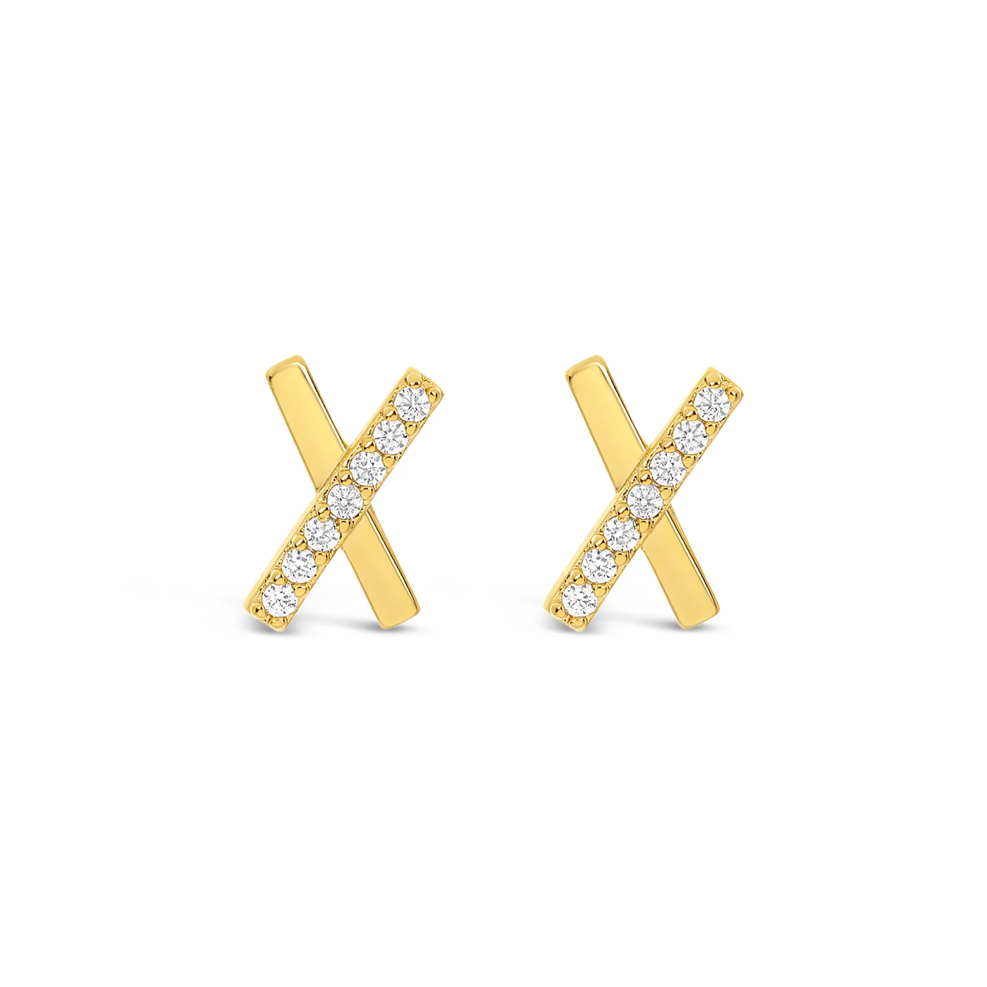 Lanes Gold Plated Stud Earrings - A79