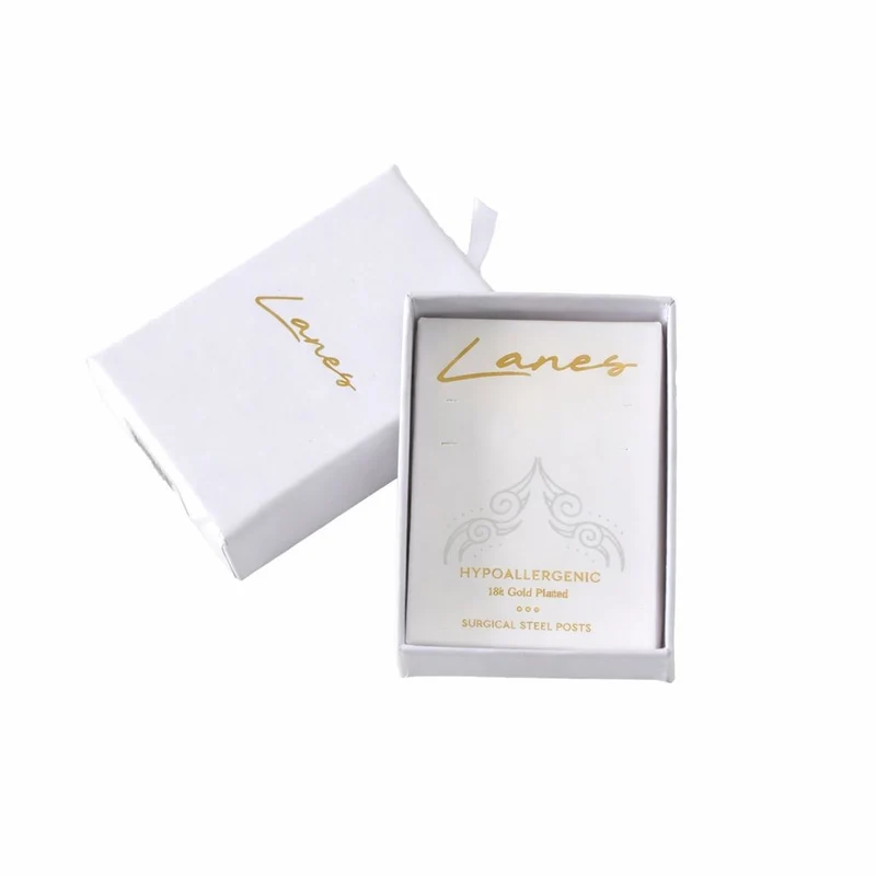 Lanes Gold Plated Hoop Earrings - A42 - Image 2